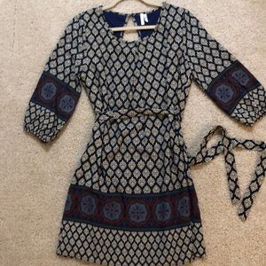 Pink blush geometric medallion tunic dress NWOT